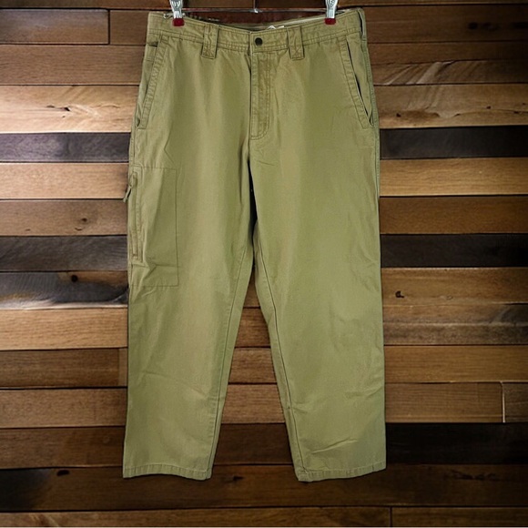 Columbia Sportswear Men's Cotton Flat Front Khaki Pants | Tan | Size 34 - Picture 6 of 10